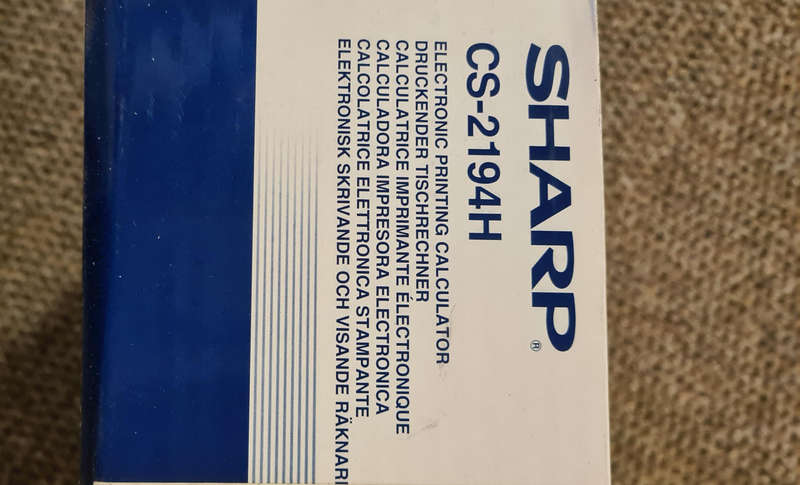 Sharp Electronic Printing Calculator CS2194H