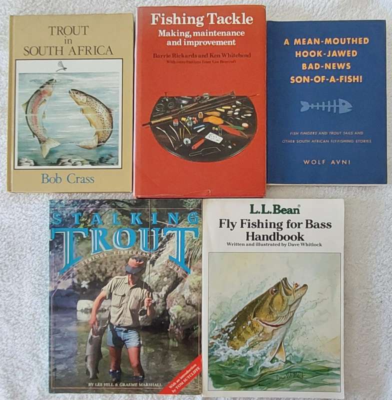A lot of 5  Fly Fishing Books. Various titles