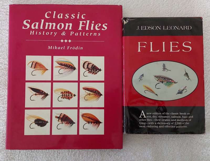 A lot of two Fly Fishing Books "Flies" by J E Leonard  and "Classic Salmon Flies" by M Frodin