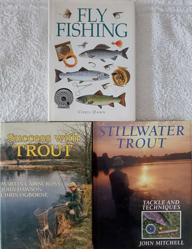 A lot of 3 Fly Fishing books: Fly Fishing, Success with Trout, Stillwater Trout