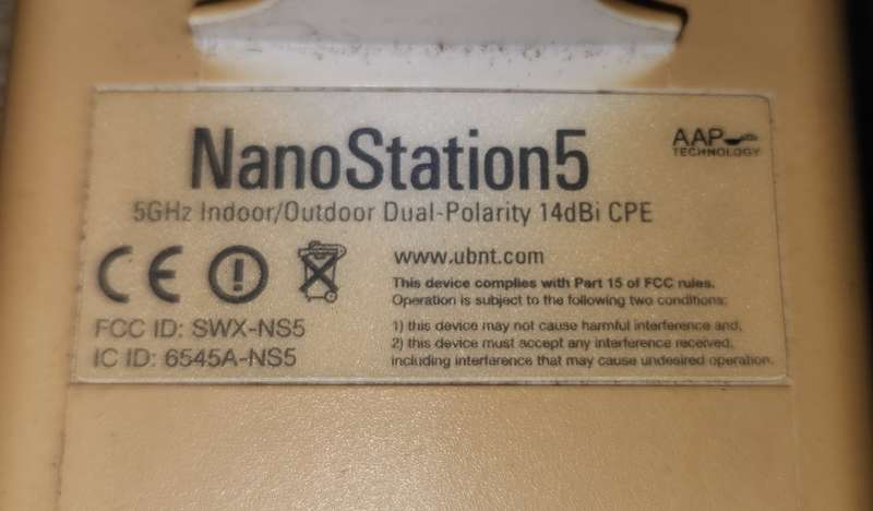 Ubiquiti NanoStation M5 5GHz