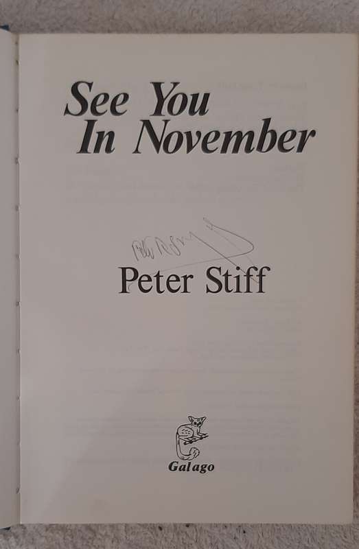 See You in November. signed