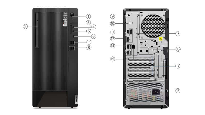 Lenovo ThinkCentre M90t Gen 3 Tower i5-12500 | 8GB |256GB + 1TB HDD - Windows Pro - Warranty!