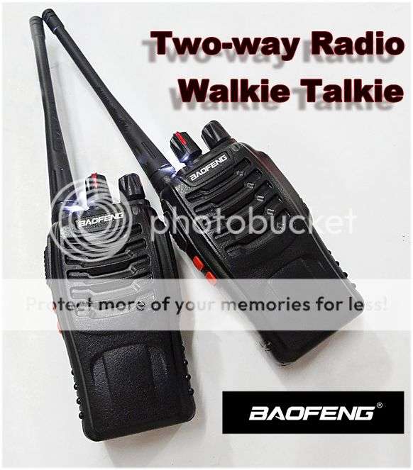 2 X Professional Walkie Talkie Two-way Radios Transceiver Handheld Interphone