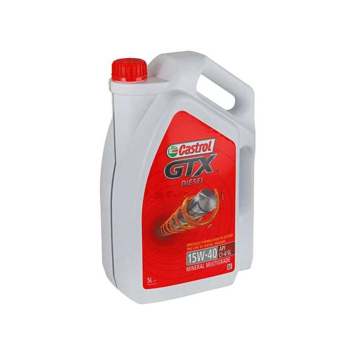 Castrol GTX Diesel 15W-40 Motor Oil 5L