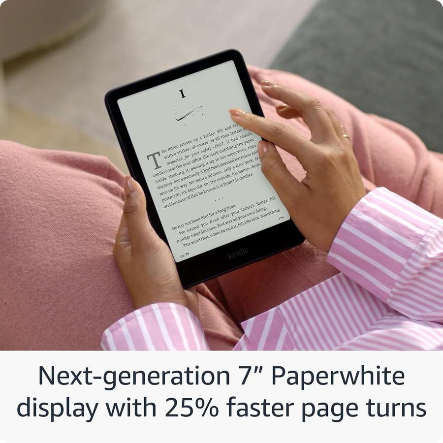 All-New Kindle Paperwhite (16GB)  Fast- Waterproof- and Glare-Free 7 Display with 12-Week B...