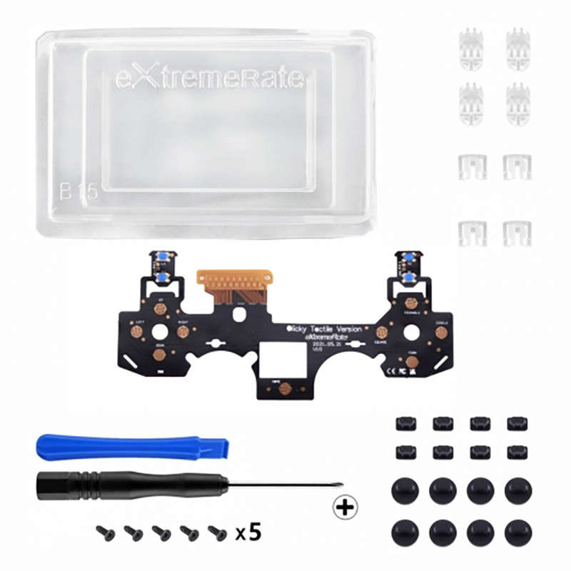 PS4 Dualshock 4 V2 Controller Tactile Mechanical Button Mod Kit For L1/2 R1/2