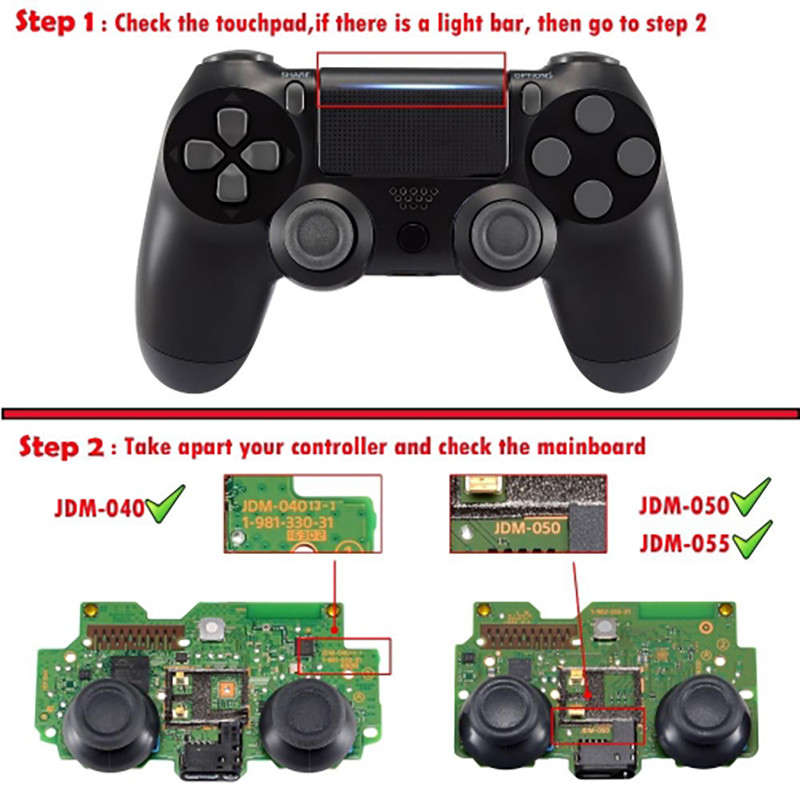 PS4 Dualshock 4 V2 Controller Tactile Mechanical Button Mod Kit For L1/2 R1/2