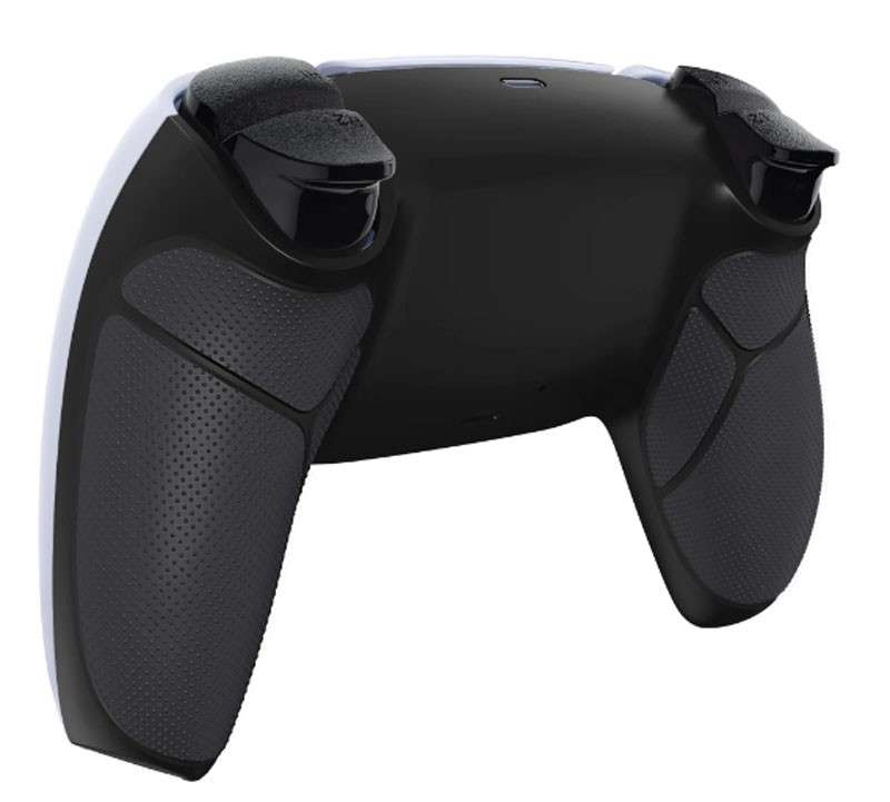 PS5 Dualsense Controller Performance Non-Slip Rubberized Grip Back Shell Black