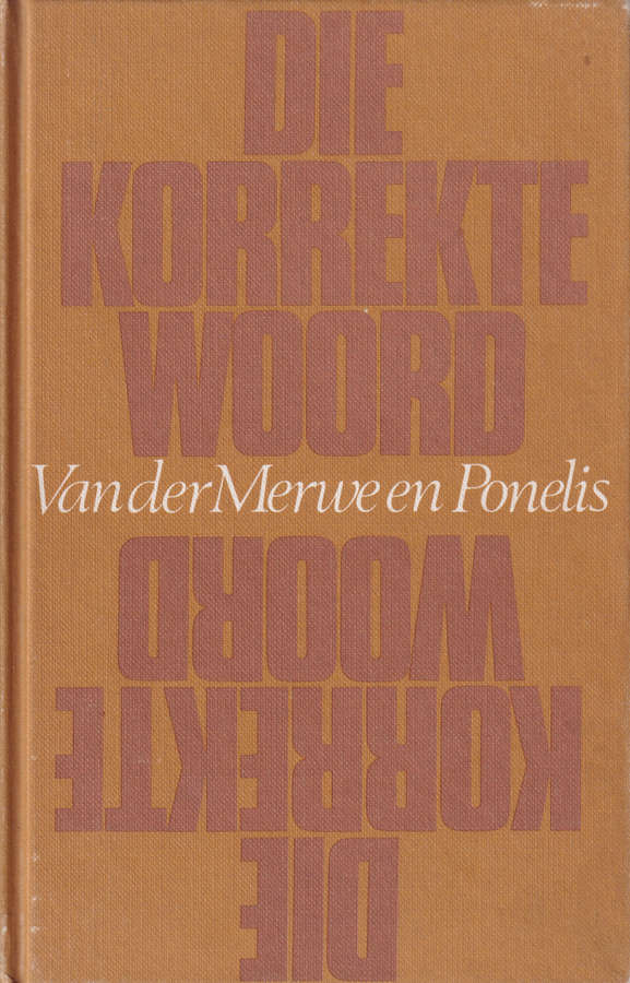 Die korrekte woord  SECONDHAND - Van der Merwe en Ponelis