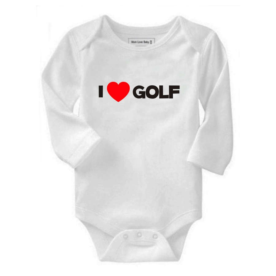 I love Golf baby grow
