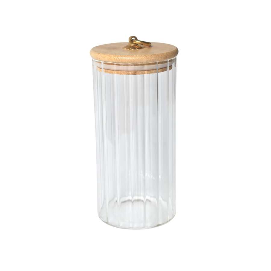 Wave Glass Storage Jar