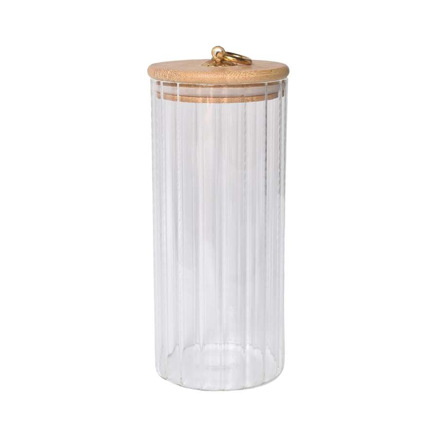 Wave Glass Storage Jar