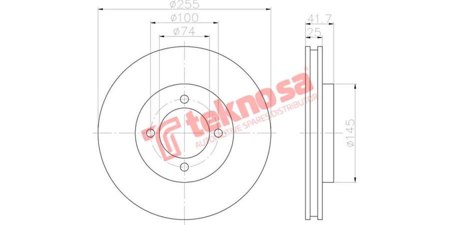 Brake Disc Toyota Condor All (Front Vented)