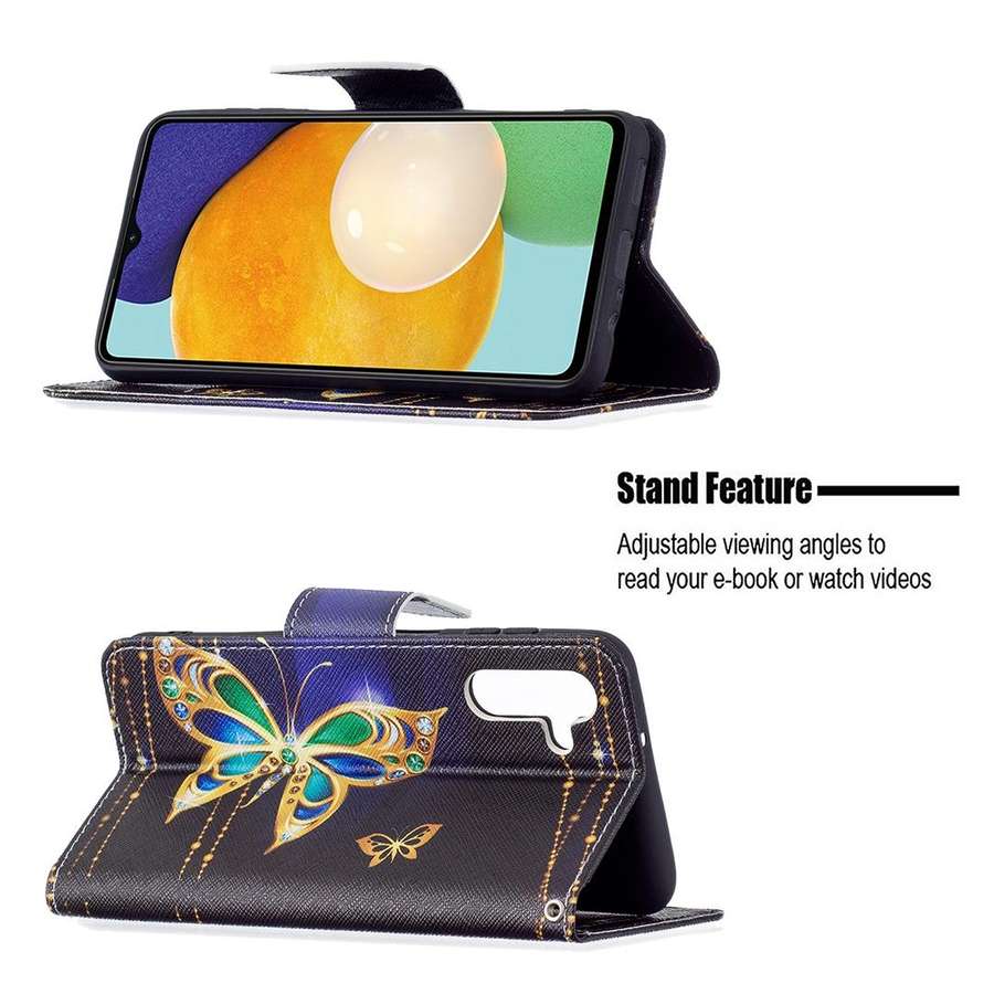 For Samsung Galaxy A13 5G Colored Drawing Pattern Horizontal Flip Phone Leather Case with Holder ...
