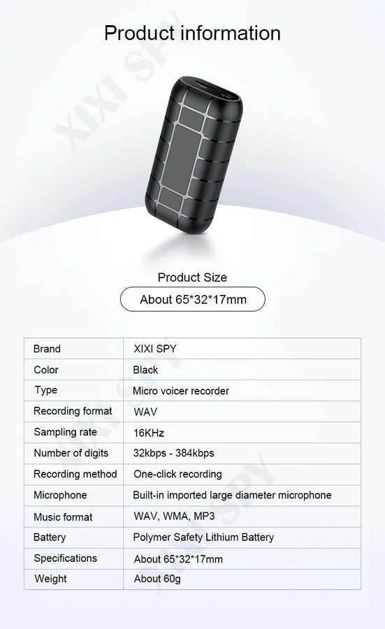 XIXI SPY 8GB Type-C 500hours Voice recorder and Flash Drive