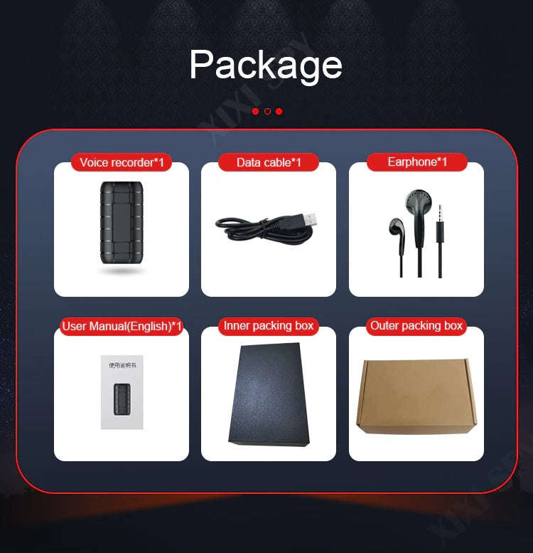 XIXI SPY 8GB Type-C 500hours Voice recorder and Flash Drive