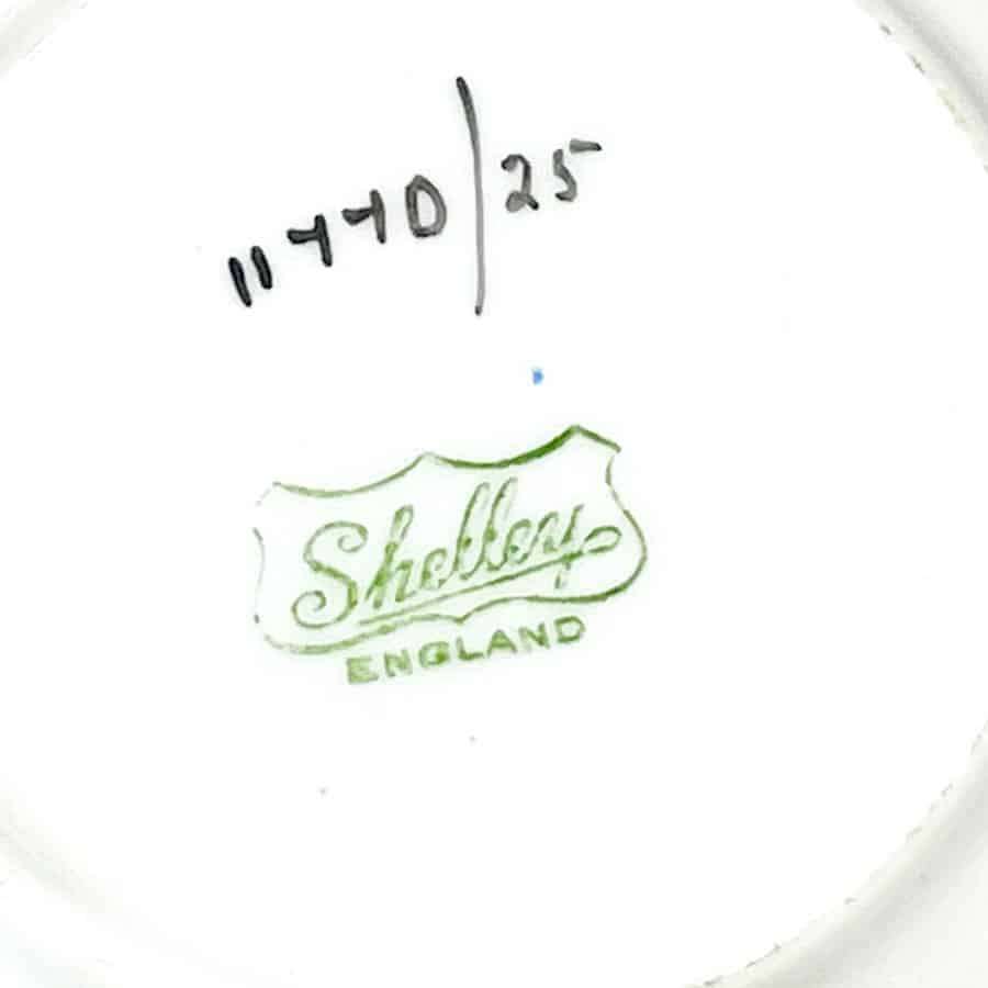 Art Deco Shelley Dainty Blue Star Coffee Duo 11770