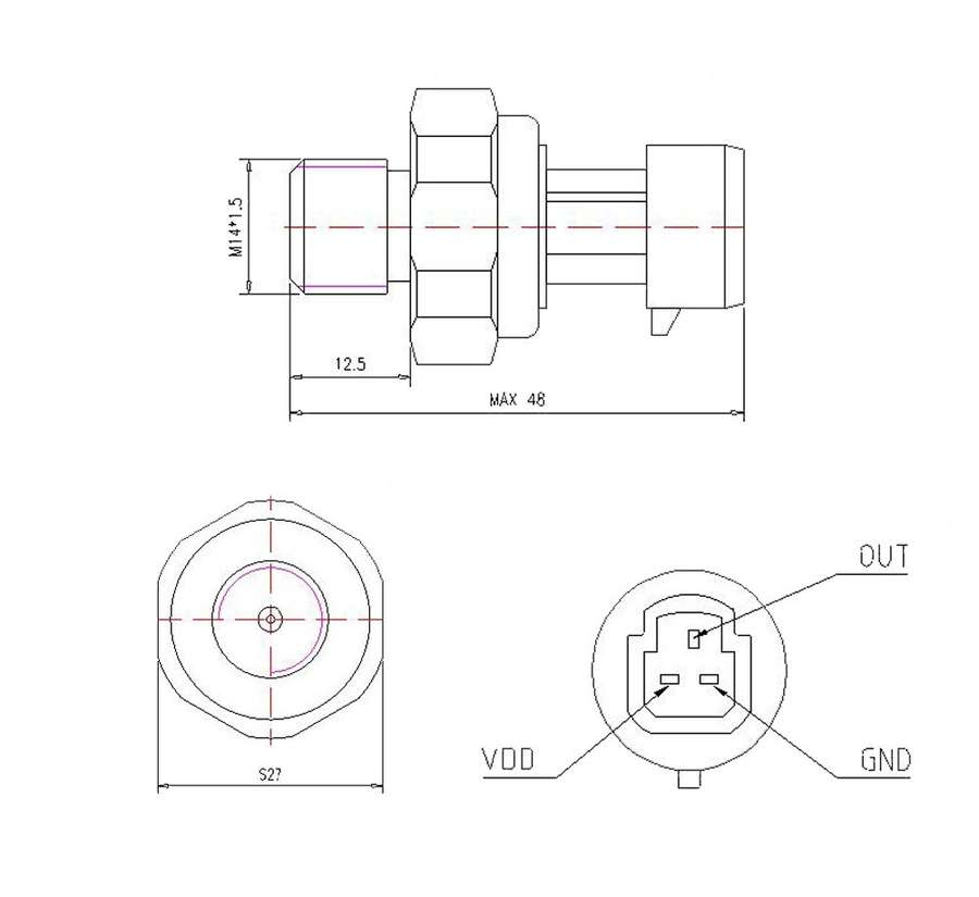 Oil Pressure Sensor 12674782 Suitable For Cadillac Chevy Chevrolet GMC Buick