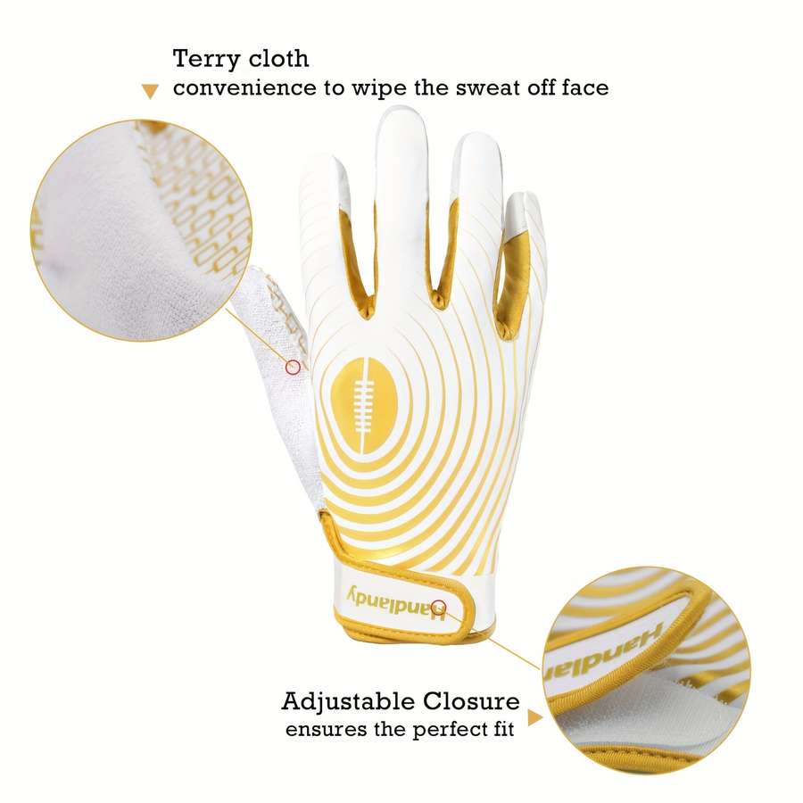 1 Pair White And Green Size S Outdoor Sports Gloves