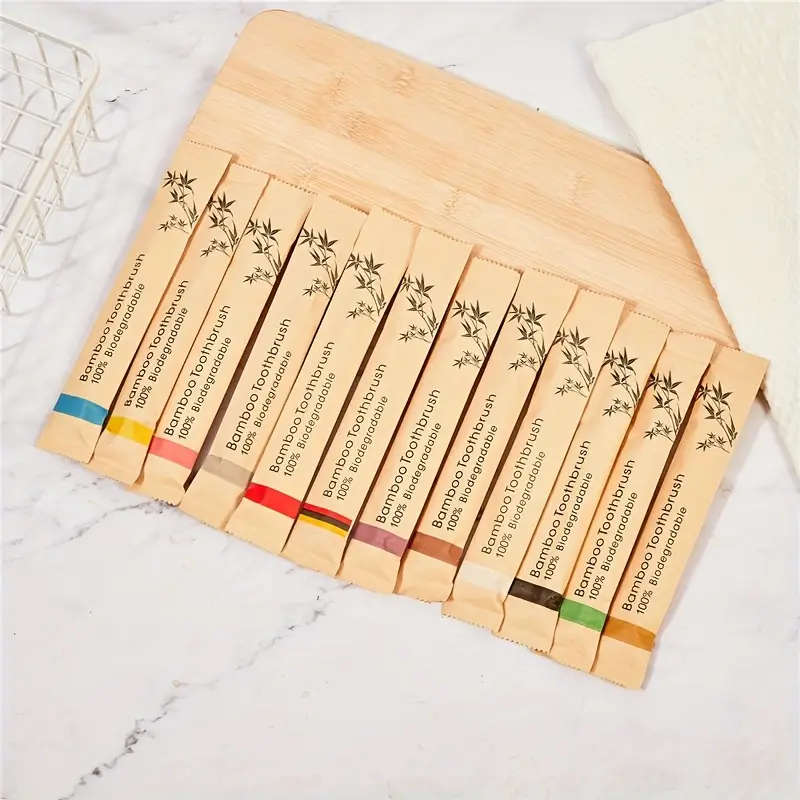 20-Pack Bamboo Toothbrushes