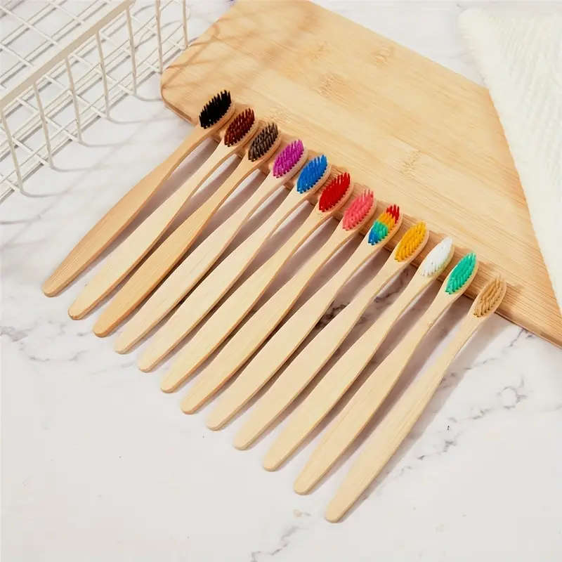 20-Pack Bamboo Toothbrushes