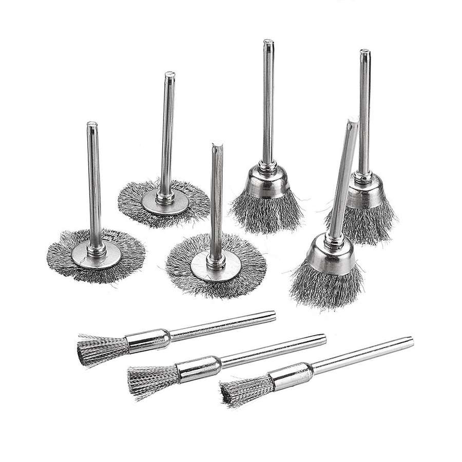 10 PCS Wire Brush Metal Descaling Polishing Brush To Remove Oxide Layer Flat Polishing Brush, Style: