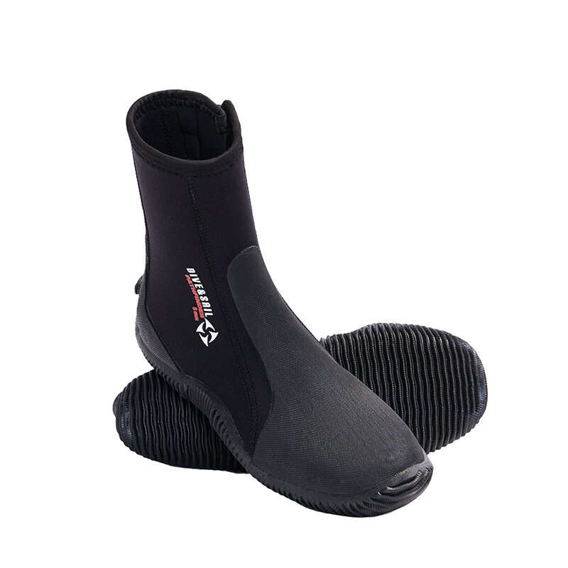 43-44 - DIVE&SAIL 5MM Diving Boots Adult Snorkeling Booties Non Slip Silicone Sole Comfortable Wetsu