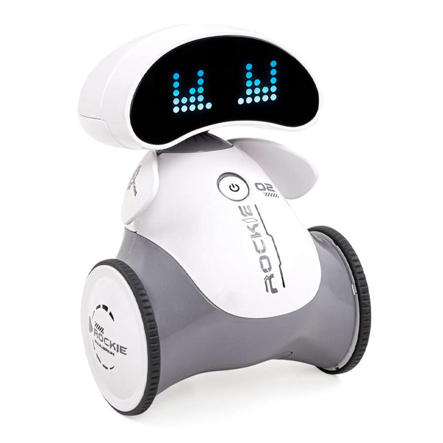 Grey - JJRC R33 Rocki 2.4GHz Intelligent RC Robot Touch Sensor LED Light Programming Auto Demo for C