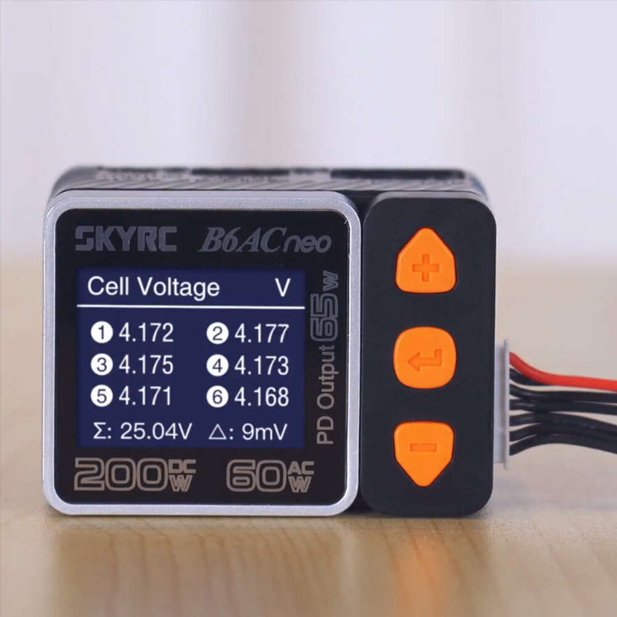UK Plug - SKYRC B6AC NEO Smart Charger AC 60W DC 200W 10A Battery Balance Charger for for 1-6S Lipo