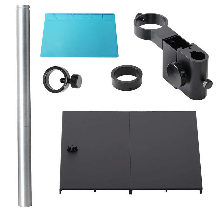 Aluminum Alloy Adjustable Focusing Bracket Stand for HDMI USB Digital Microscope Camera with 40mm an