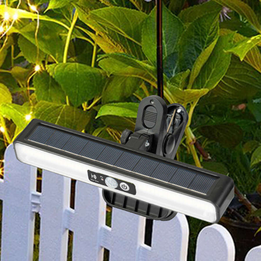 Black - IPRee Outdoor LED Solar Clip-On Landsca Lights Waterproof Street Lantern Motion Sensor Wall