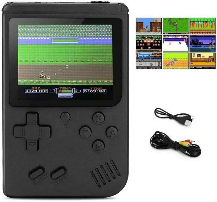 Retro Wanle Game Console (with 500 built-in games)- Black