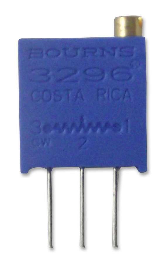 Bourns (3296W-1-201LF) Trimpot, Multi Turn, Cermet, Top Adjust, 200 ohm