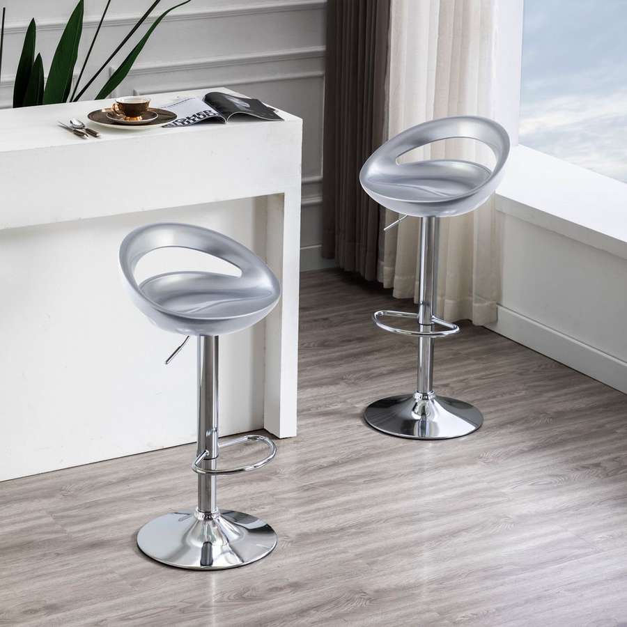 Bar Stools / Kitchen Counter Breakfast Chairs - 2 Pack