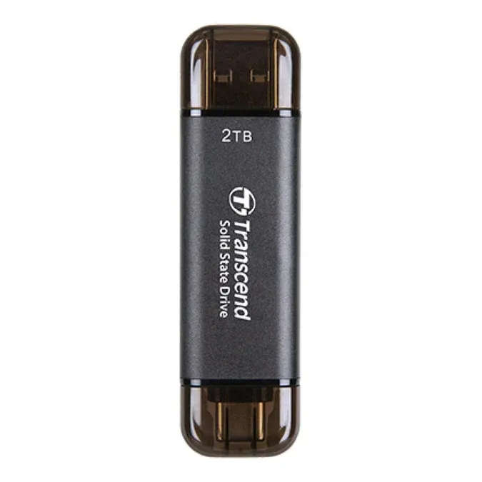 TRANSCEND 128 GB ESD310C USB3.2 TYPE A & C (USB 10Gbps) OTG COMPACT PORTABLE SSD  - Read 1050MB/s...