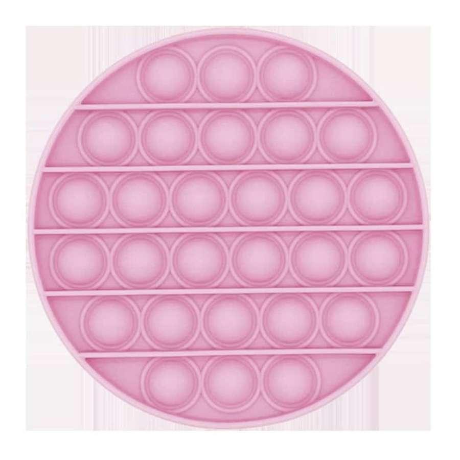 Sensory Stress-Relief Fidget Silicone Bubble Pop Toy/Game - Pink