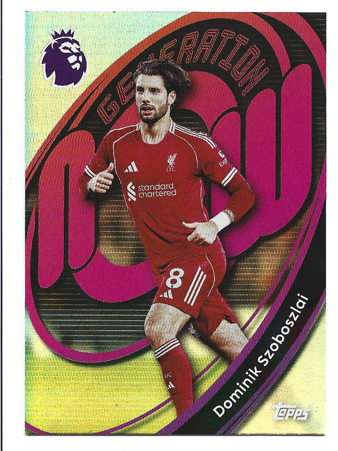 D. SZOBOSZLAI - TOPPS Premier League Premium 2025/26 Collection -"GENERATION NOW" Trading card 178