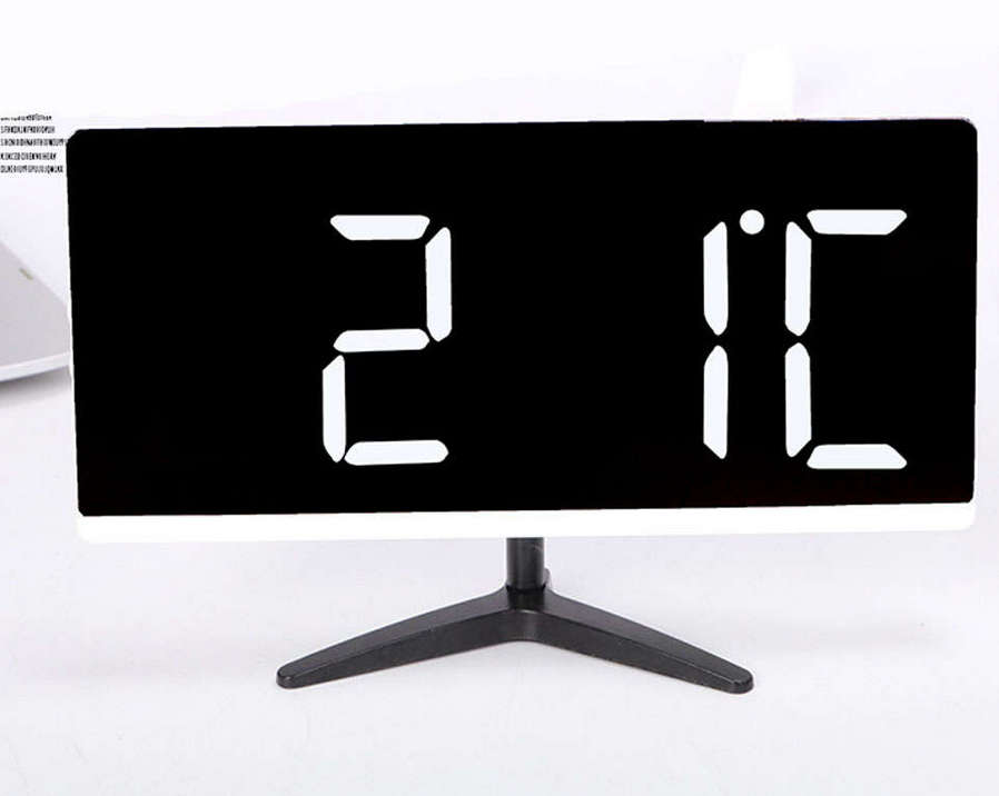 Multifunction Desktop Digital LED Mirror Alarm Clock