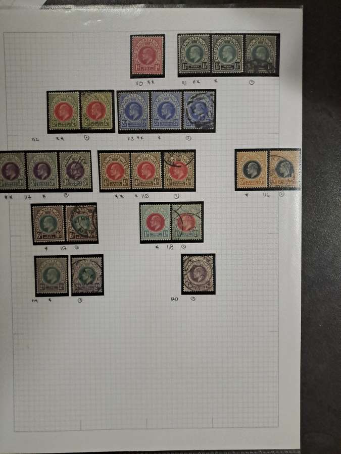 Natal : No 110-121 - 24 Mint and used stamps - Clearance sale