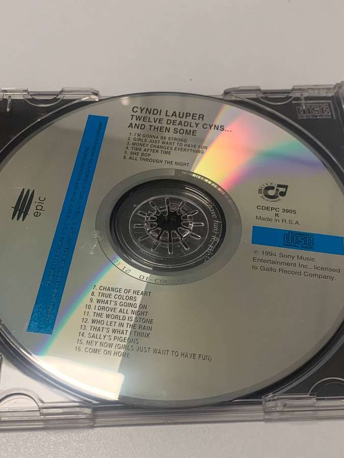 CD - Cyndi Lauper - Twelve Deadly Cyns  Tested / Plays pWell  Grade from PicsIm