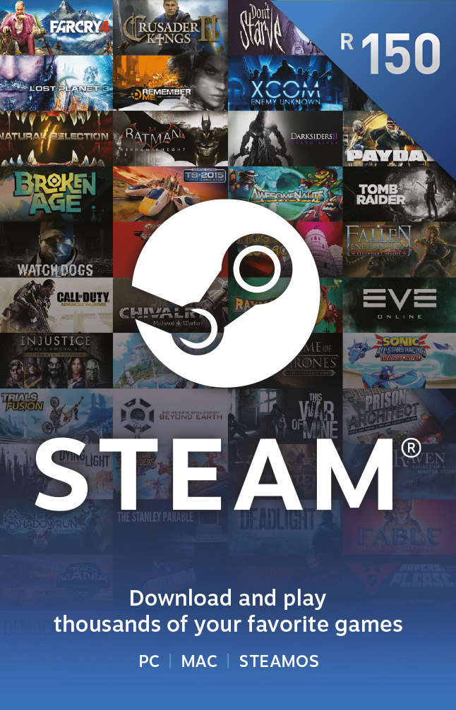 R150 Steam Wallet Top Up