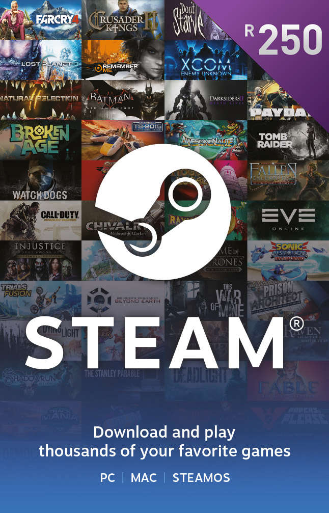 R250 Steam Wallet Top Up