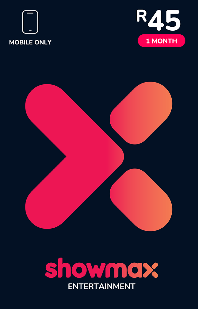 Showmax General Entertainment Mobile only 1 Mnth