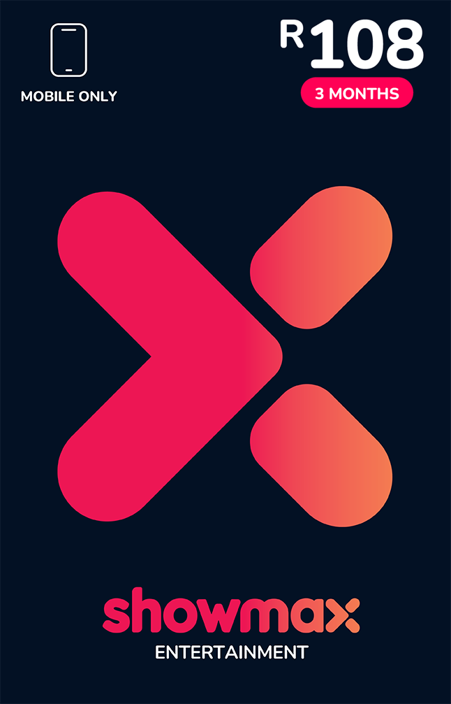 Showmax General Entertainment Mobile only 3 Mnth