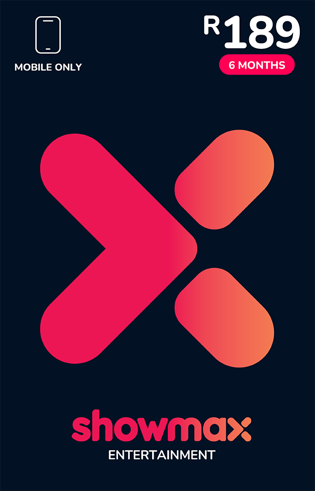Showmax General Entertainment Mobile only 6 Mnth