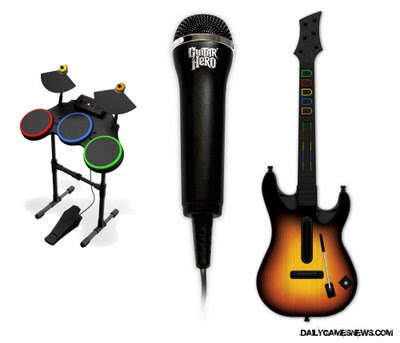 Nintendo Wii + Guitar Hero World Tour Bundle