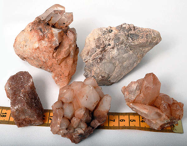 Quartz Rough Rock pieces - 5 pieces