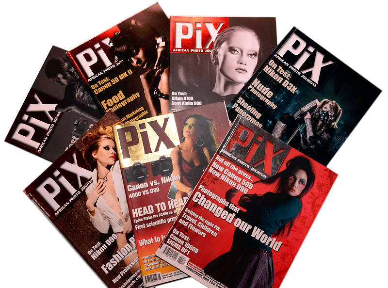 PIX MAGAZINE (FOR PHOTOGRAPHY ENTHUSIASTS) - 7 ISSUES