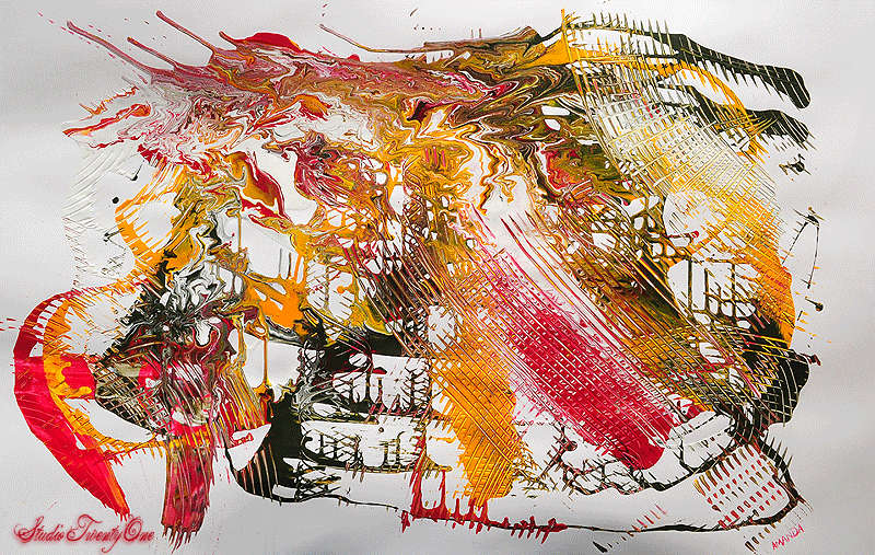 Abstract Artwork - by Amanda (1020mm x 640mm)